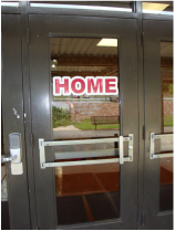Entrance to Home Side of Gym